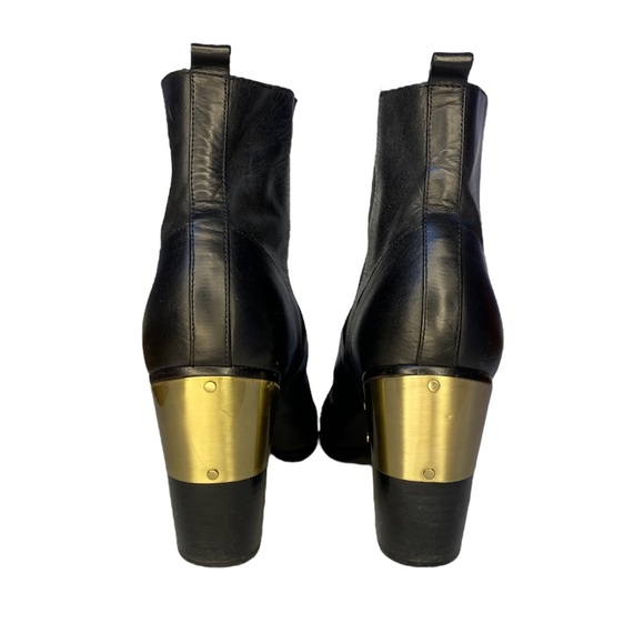 Rachel Zoe Gold Plated Ankle Boots - Picture 3 of 6
